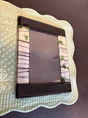 Black and White Decorative Glass Picture Frame